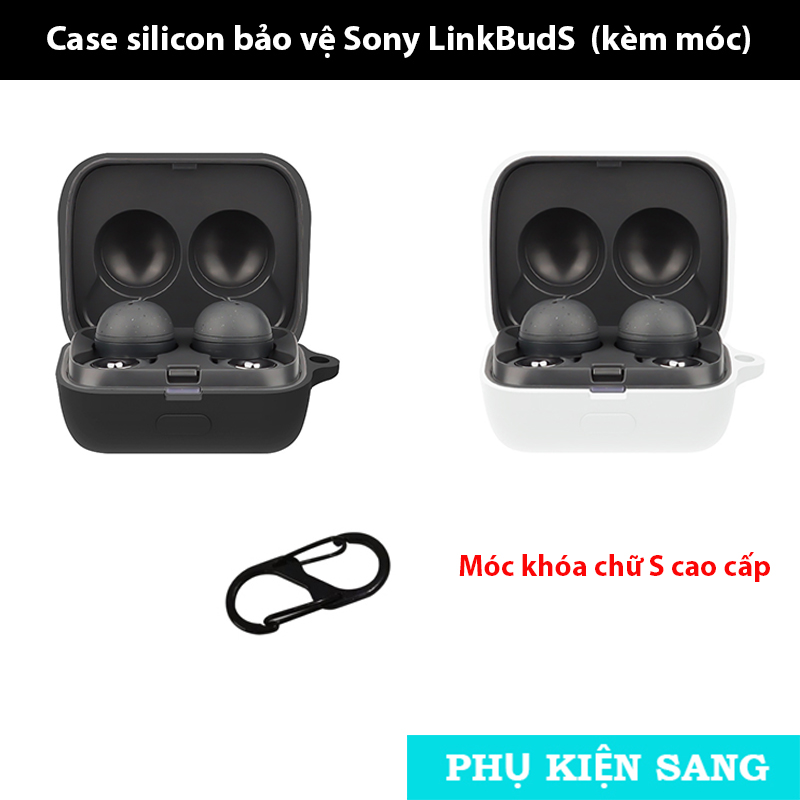 Case silicon kèm móc khóa cao cấp cho Sony LinkBuds