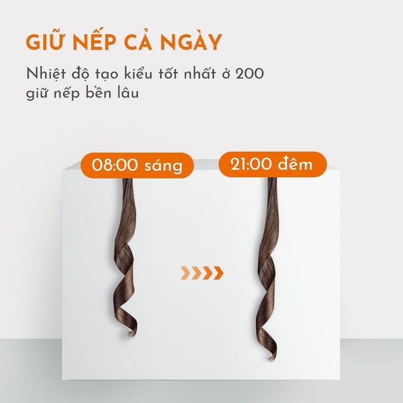 Máy Uốn Tóc Mini Tự Động Hàn Quốc 3 in 1 Smart Curl Máy Làm Xoăn Tự Động Kiêm Máy Duỗi Tóc Ép Tóc Ion Âm Tiện Dụng 5 Mức Nhiệt Phù Hợp Nhiều Kiểu Tóc Tự Động Ngắt Khi Quá Nhiệt - Tặng Lược Và Kẹp Tóc Thời Trang