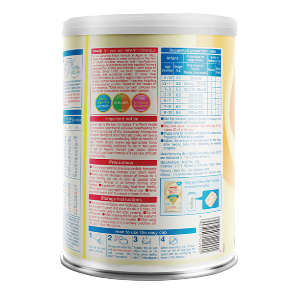 Sữa bột Meiji Infant Formula lon 800g