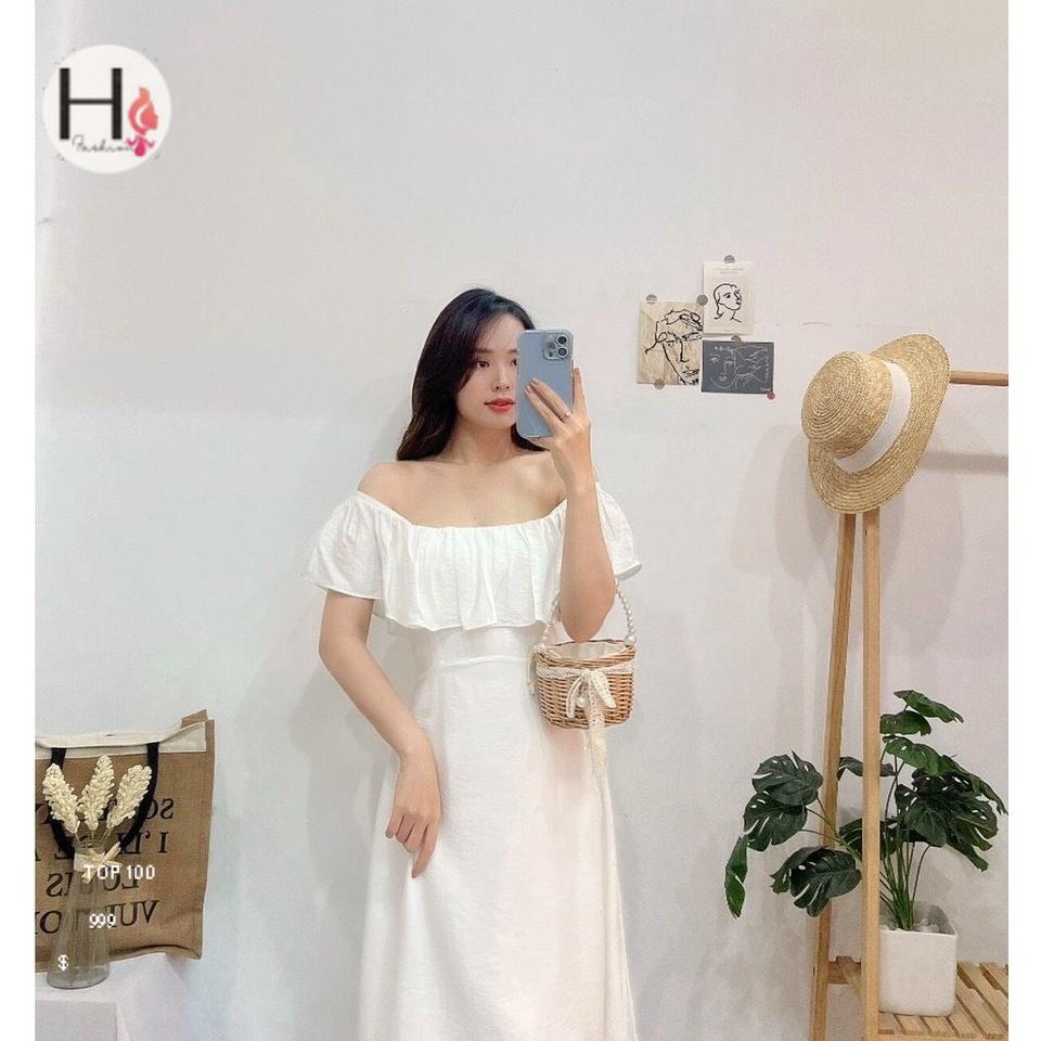 ĐẦM TRẮNG ĐI TIỆC, ĐI BIỂN MẶC 2 KIỂU XỊN SÒ