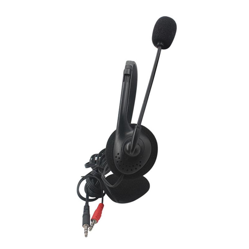Mới Gọi Trung Tâm Tai Nghe Có Micro 3.5Mm Cắm Điện Thoại Tiếng Nói Interphone Tai Nghe Cho Máy Tính PC Chơi Game Điều Khiển Âm Lượng