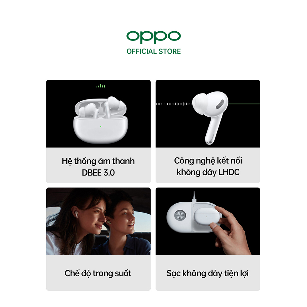 Tai Nghe Không Dây True Wireless OPPO Enco X | Hàng Chính Hãng - Màu Trắng