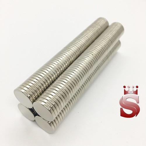 Nam châm vĩnh cửu kích thước 15x5mm mạ kẽm lực từ N35