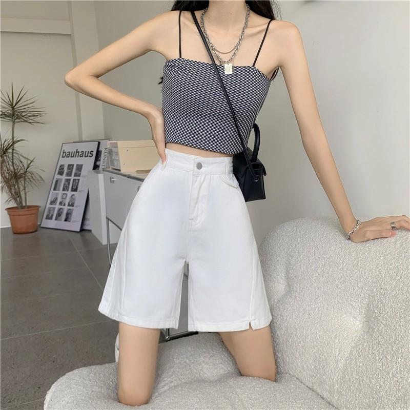 Quần Bò Dáng Ngố , Quần Short Jean Nữ Ống Rộng phong cách ulzzang