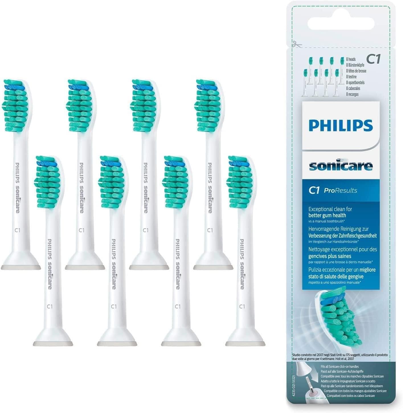 Set 8 đầu bàn chải thay thế Philips Sonicare HX6018/07 hàng chính hãng