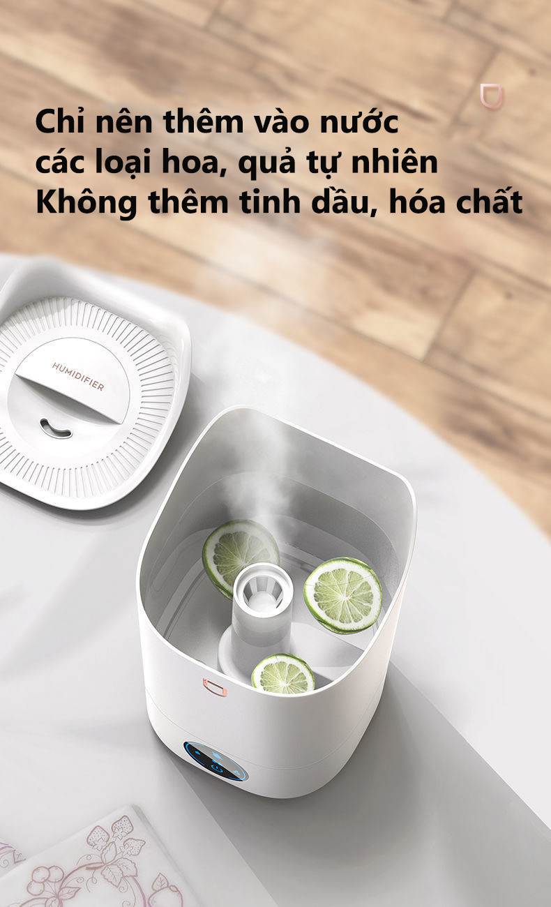 Máy Phun Sương Tạo Độ Ẩm Cho Không Khí Dung Tích Lớn - Có Sạc Kèm Theo