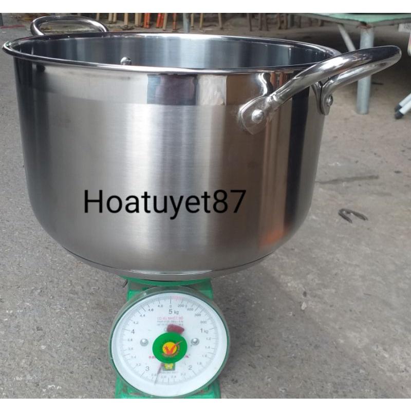 Bộ nồi - xửng hấp 2 tầng inox 304 hàng 3 đáy size 28/30/32cm