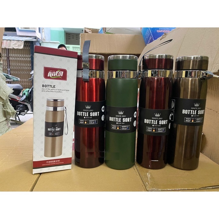 Bình giữ nhiệt bottle sport inox 304 cao cấp nhiều màu