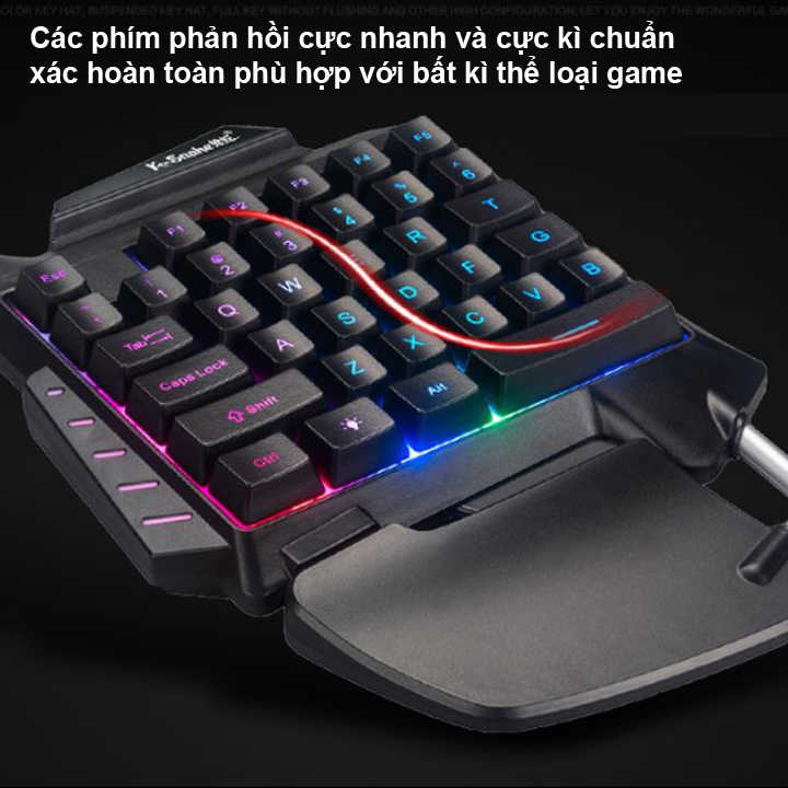 Bộ bàn phím K-Snake G92 kèm hub chuyển đổi và chuột chơi game PUBG, ROS, Free Fire, COD, FPS