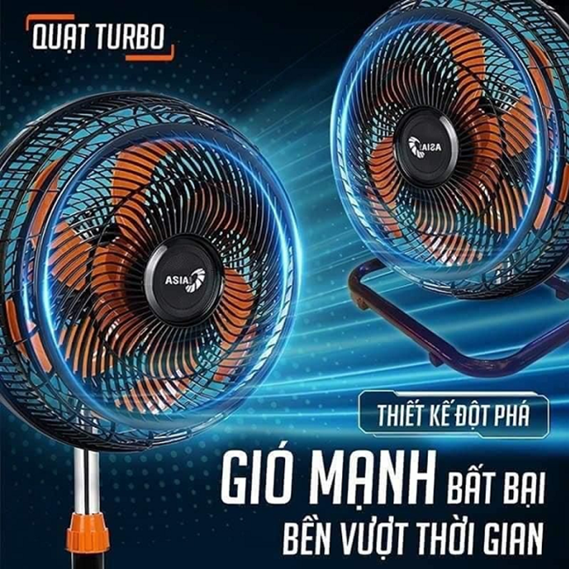 Quạt lửng Asia vina Turbo 80W 6 cánh VY638890 - Hàng chính hãng