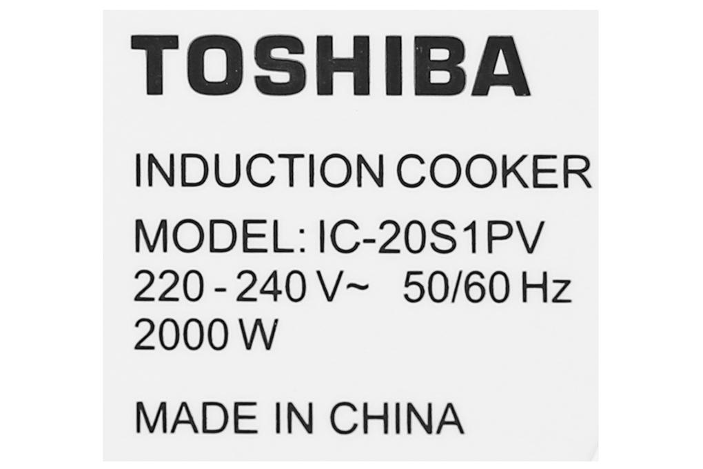 Bếp từ Toshiba IC-20S1PV - Hàng chính hãng