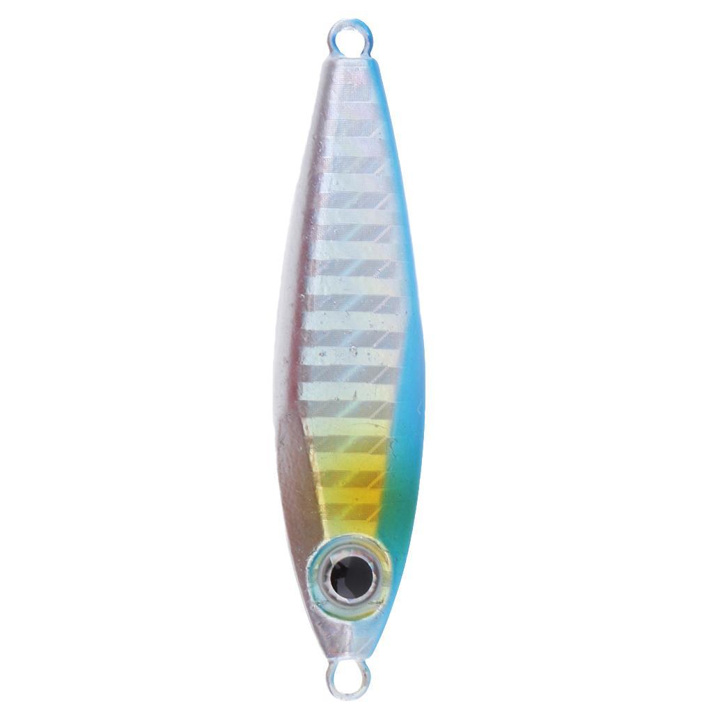 Metal Fishing Lure Jigging Iron Plate Micro Jig Hard Fishing Lures 30g 6CM