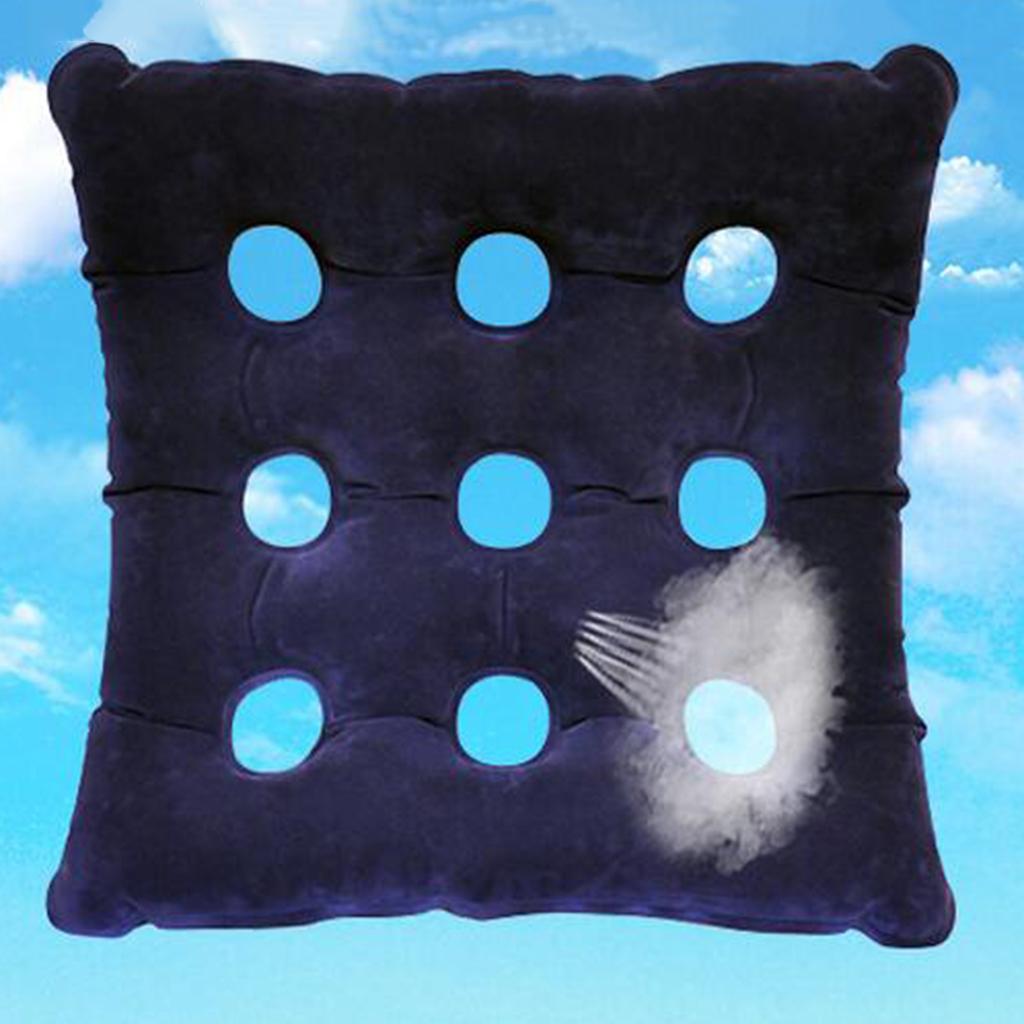 2 Pieces Inflatable Wheel Chair Car Seat Cushion Breathable Bed Sores Pillow