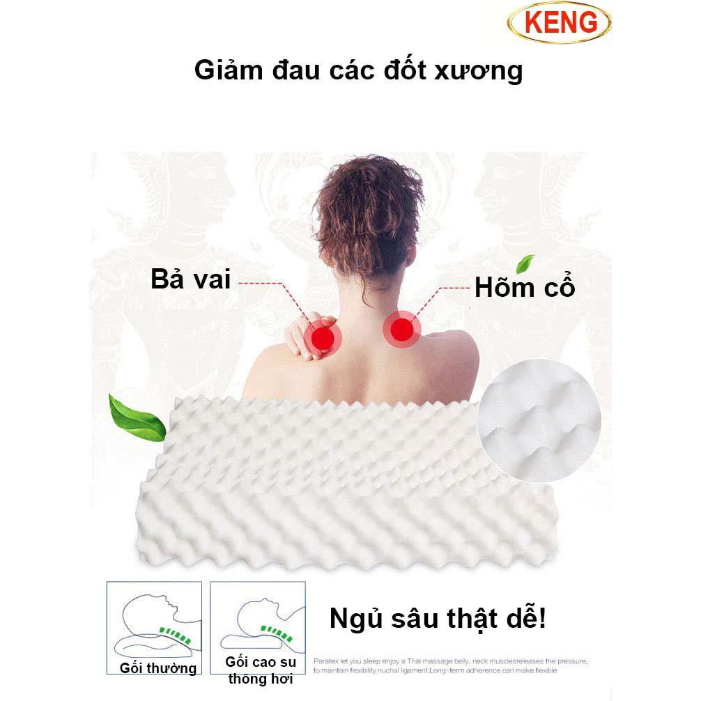 Gối cao su non cao cấp Thái Lan Ventry chống vẹo cổ cột sống, đàn hồi tốt, cho người lớn, người già,...