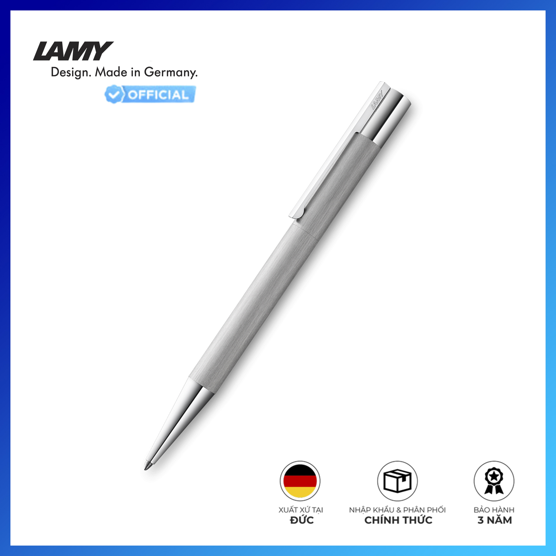 Bút Bi Xoay Lamy Scala Brushed-4030089 Silver