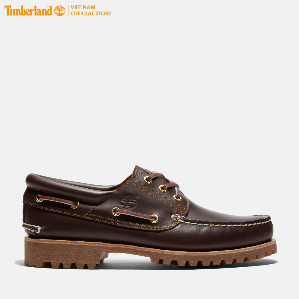 Timberland Giày Lười Nam - Men's Authentics 3 Eye Classic Md Brown Full Grain TB03000322