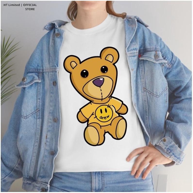 Áo thun thiết kế Unisex Drew Bear, Cotton Cao Cấp 100%