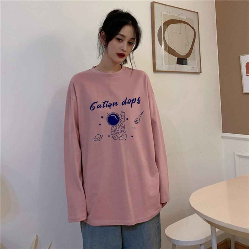 Áo Thun Tay Dài Unisex GATION DOPS Thu Đông