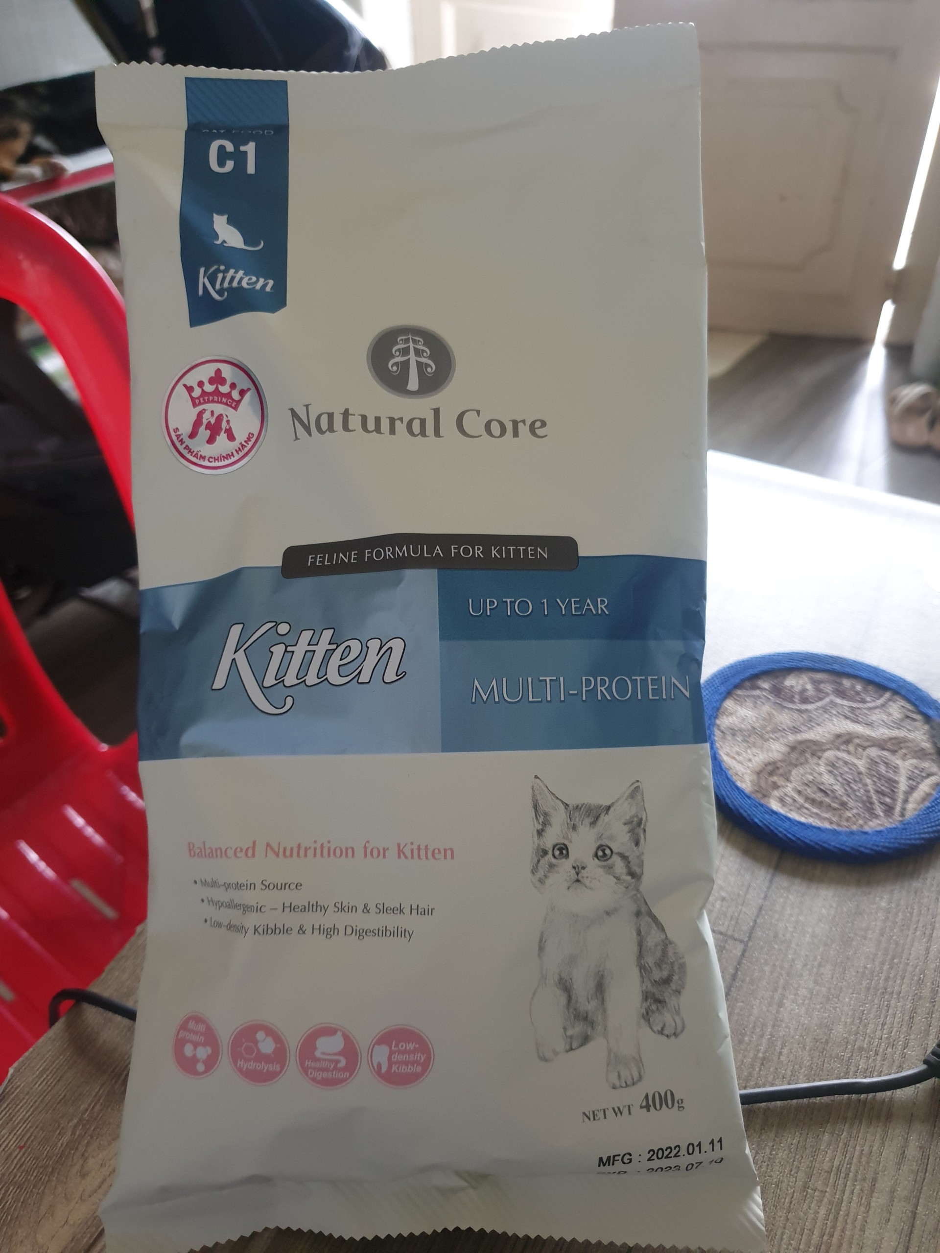 HẠT MÈO CON - NATURAL CORE C1 KITTEN THỊT GÀ &amp; CÁ HỒI - SẢN PHẨM HÀN QUỐC