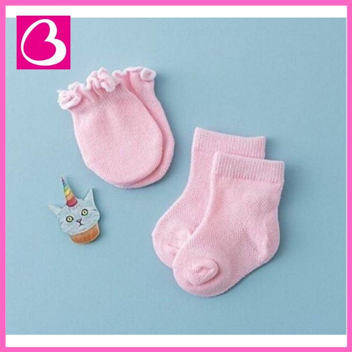 Set bao tay chân cao cấp xinh xắn cho bé