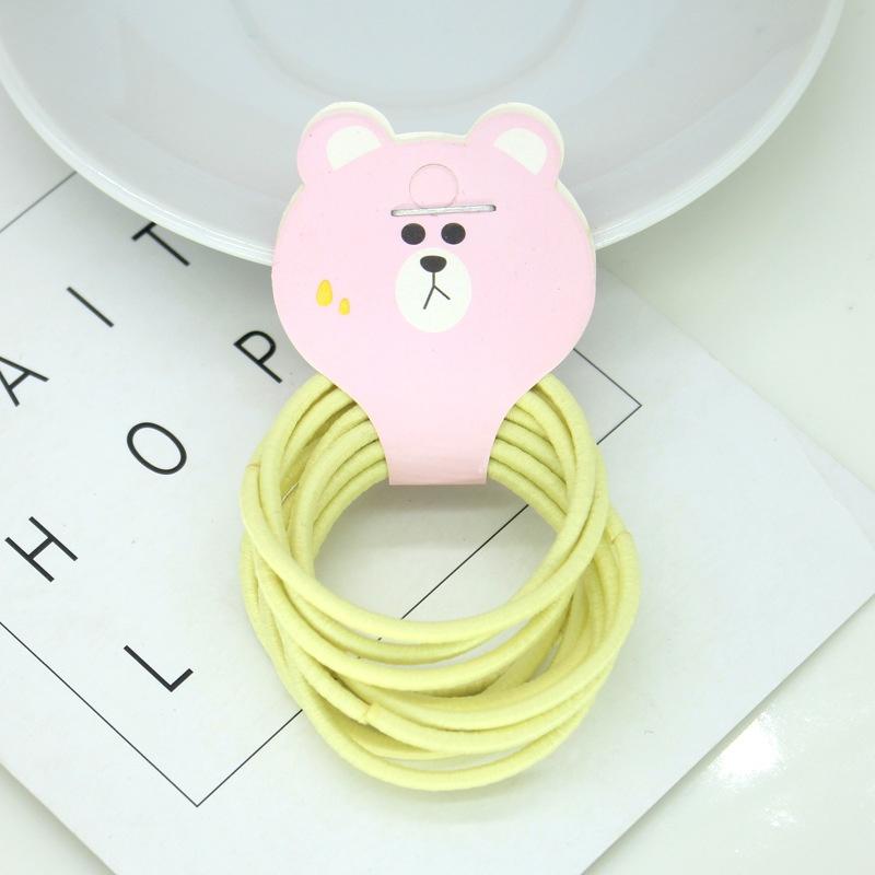 Set 10 dây cột tóc vải chắc chắn sắc màu bé gái dễ thương Tatitava