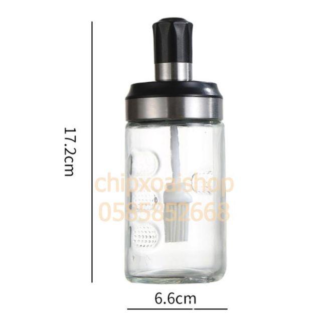 Hũ Gia Vị Thủy Tinh Viền INOX Cao Cấp