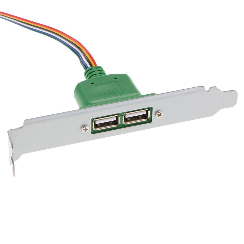 Desktop Computer /off Reset Button Switch with Dual USB Blue