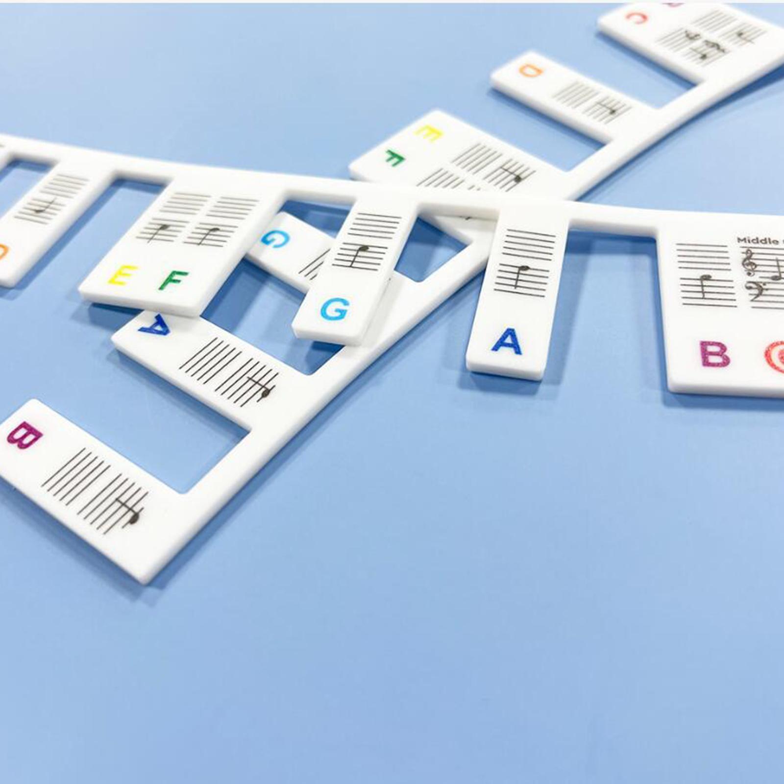 Piano Keyboard Stickers 61 Keys Keyboards Chart Guide for Beginners Kids