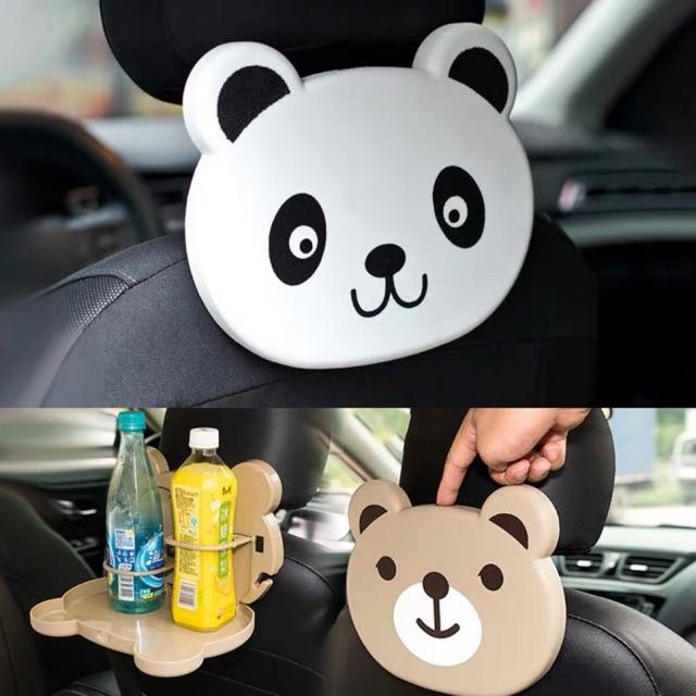 Khay đỡ đồ ăn nước uống sau ghế xe hơi, phụ kiện ô tô trang trí oto cao cấp