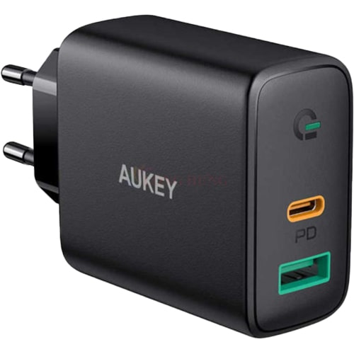 Cốc sạc Aukey 1USB 1Type-C PD 32W Wall Charger PA-D1 - Hàng chính hãng