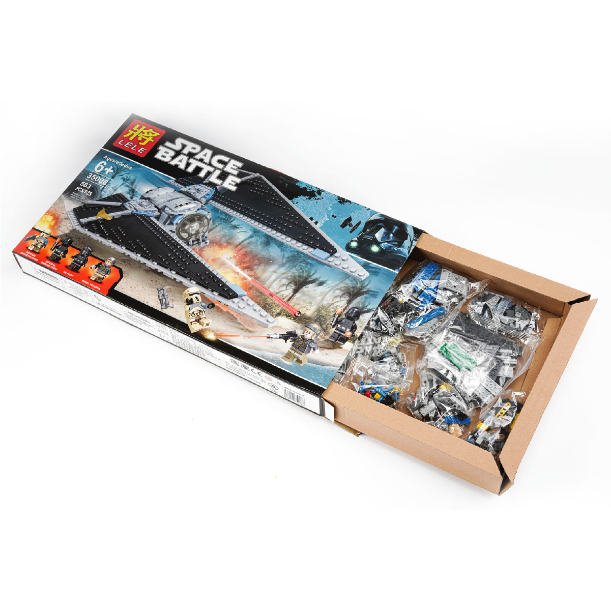 Bộ Trò Chơi Lắp Ráp Phi Thuyền Không Gian Space Battle (563 pcs)