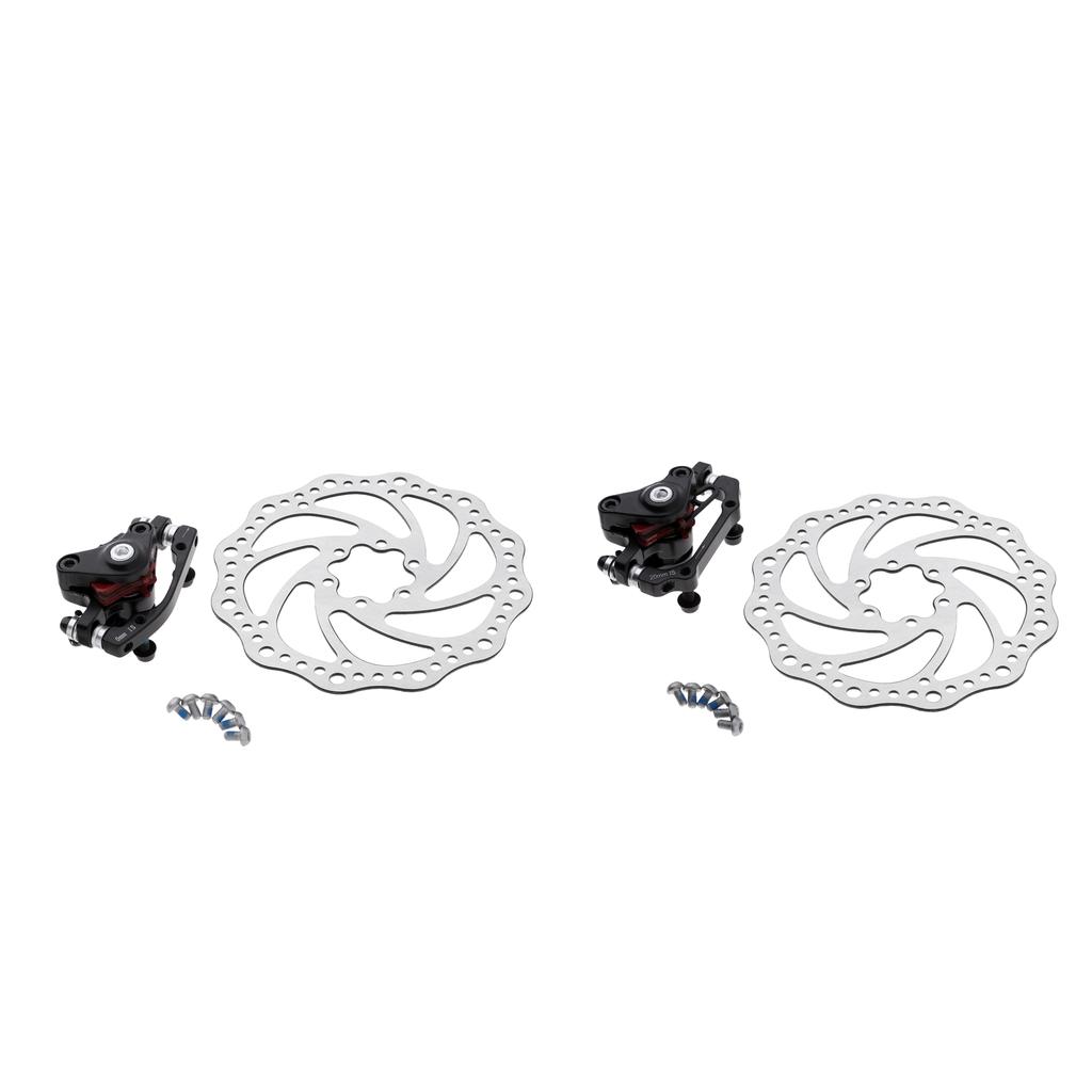 Bike Disc Brake Rotor Mechanical Caliper 160mm Cable Set Front Caliper Rotor