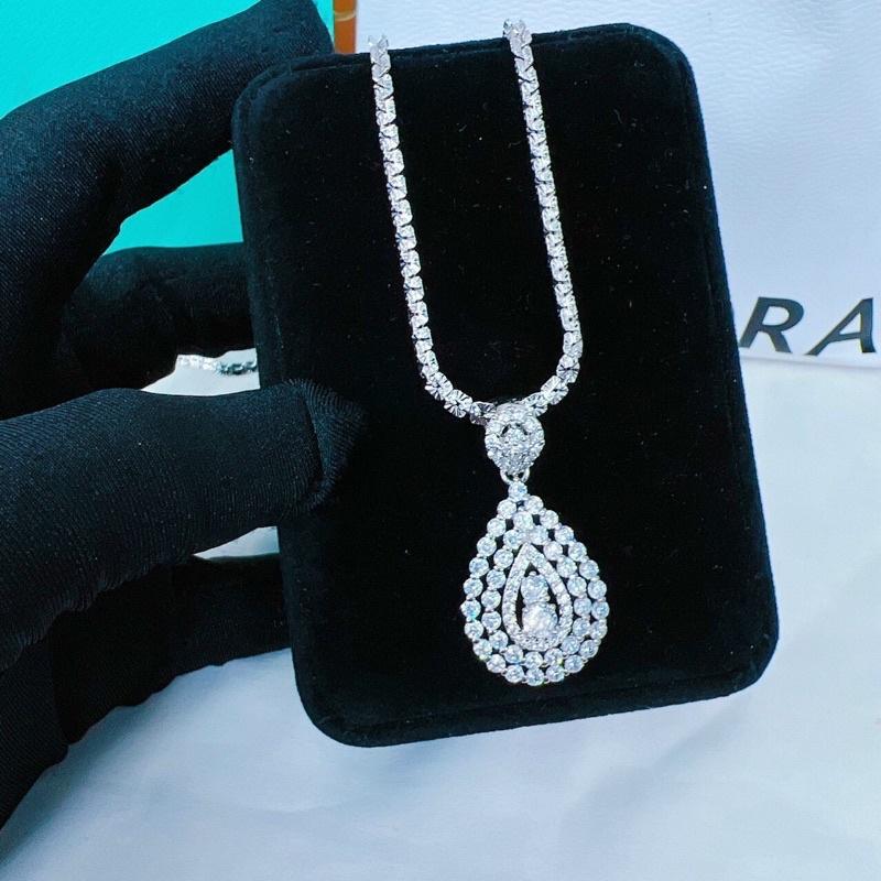 Dây Chuyền Xi Kim Đính Đá CZ Tự Nhiên - Trường Thịnh Ngọc Trai