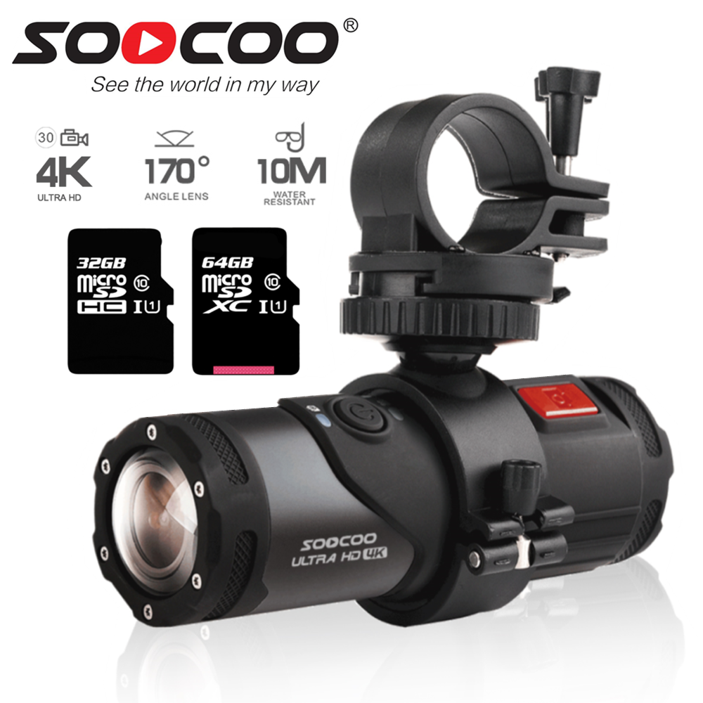 S20 Camera Hành Động 4K Chống Nước Camera Dưới Nước Thể Thao Cam Đen Đạn Cho Súng Xe Đạp Mũ Bảo Hiểm Xe Đạp Chống Nước SOOCOO