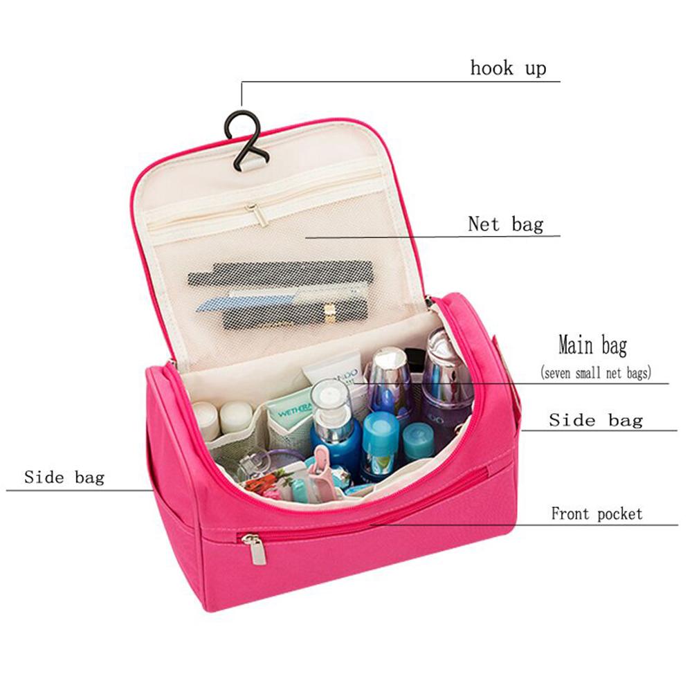 Túi đựng mỹ phẩm, đồ dùng cá nhân dung tích lớn, chất liệu vảipolyester chống thấm nước, bền đẹp