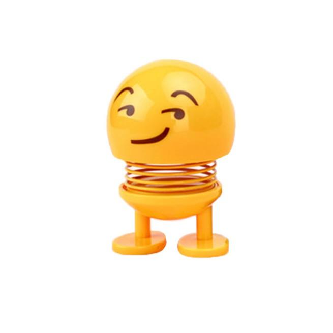 Emoji lò xo đồ chơi thú nhún lúc lắc màu vàng lò xò