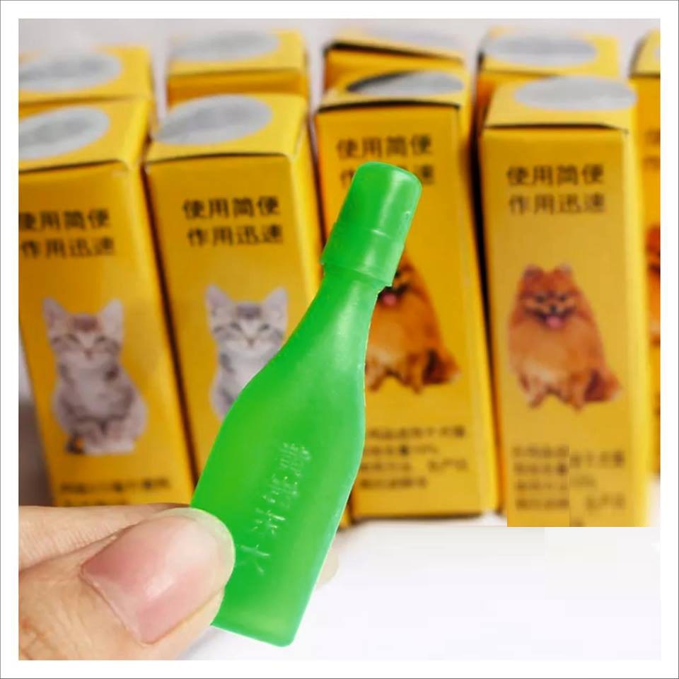 Nhỏ gáy trị ve rận cho mèo và chó chai 2.5ml cho thú cưng