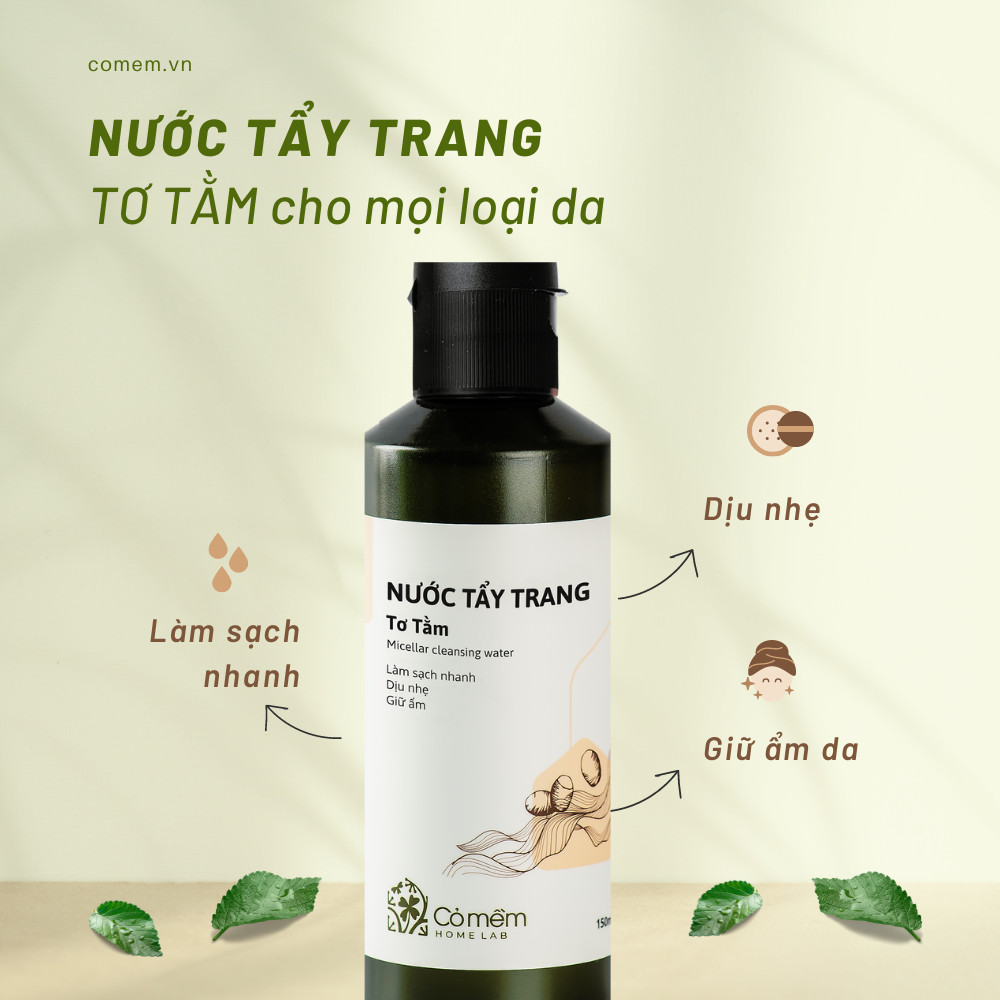 Nước Tẩy Trang Và Làm Sạch Sâu Cho Da Mụn Da Khô Da Thường Da Dầu Nhạy Cảm An Toàn Từ Thiên Nhiên Cỏ Mềm