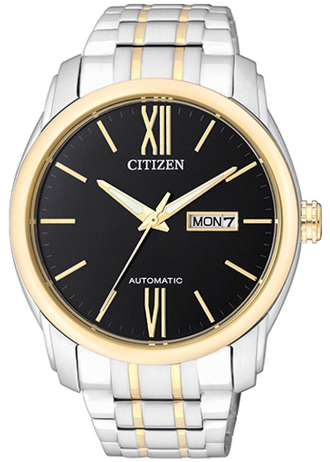 Đồng Hồ Nam Citizen Dây Thép Không Gỉ NP4054-50E - Mặt Đen (Sapphire)