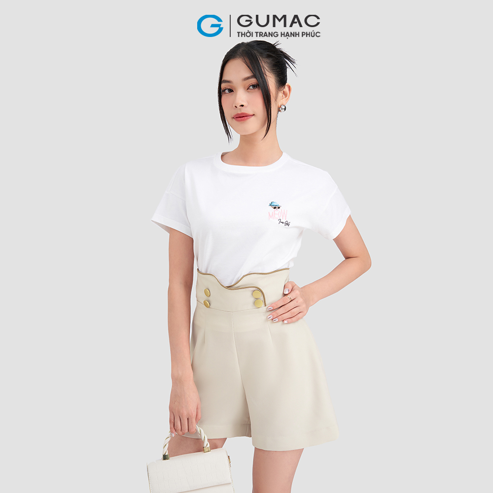 Quần short lưng kiểu GUMAC QD03070