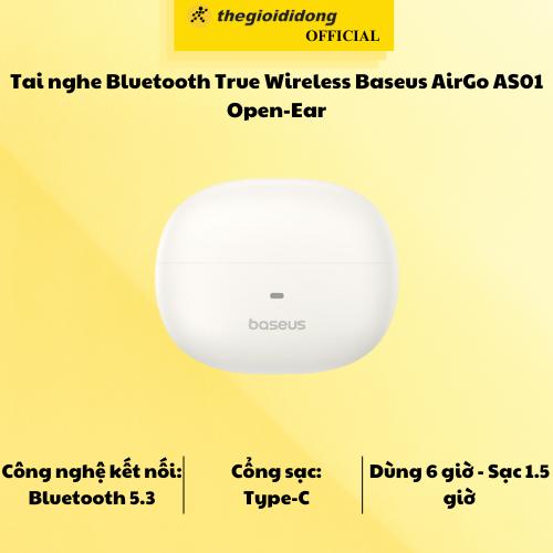 Tai nghe Bluetooth True Wireless Baseus AirGo AS01 Open-Ear - Hàng chính hãng