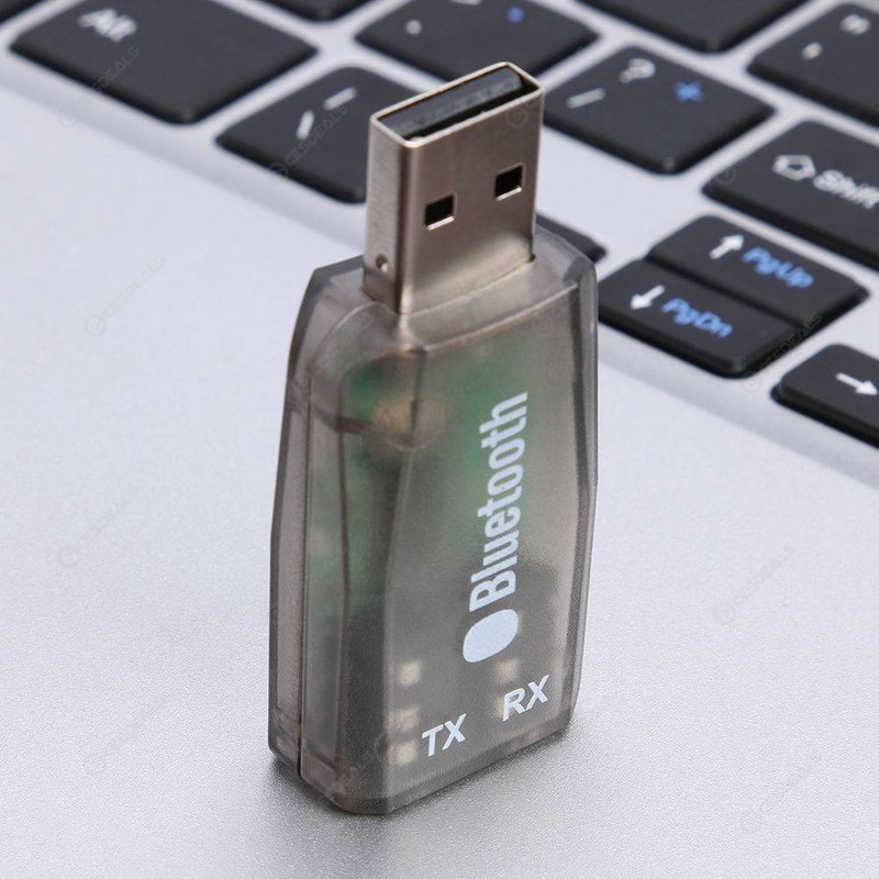 USB BLUETOOTH 5.0 DÙNG CHO MÁY TÍNH, TIVI, XE HƠI, LOA 2 IN 1 DONGLE BT-TX5 - HÀNG NHẬP KHẨU