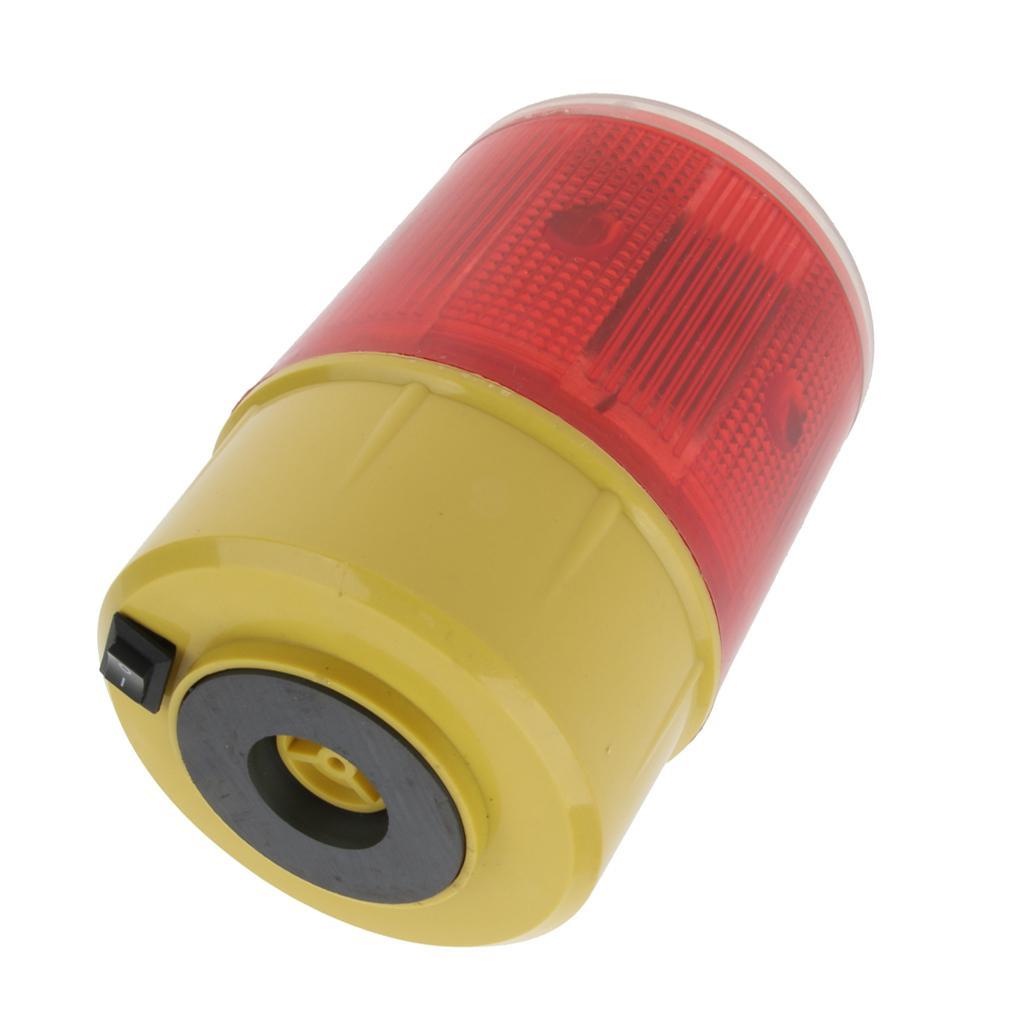 Solar Powered Emergency LED Beacon Light, Strobe Flashing Warning Lights - 3.7V