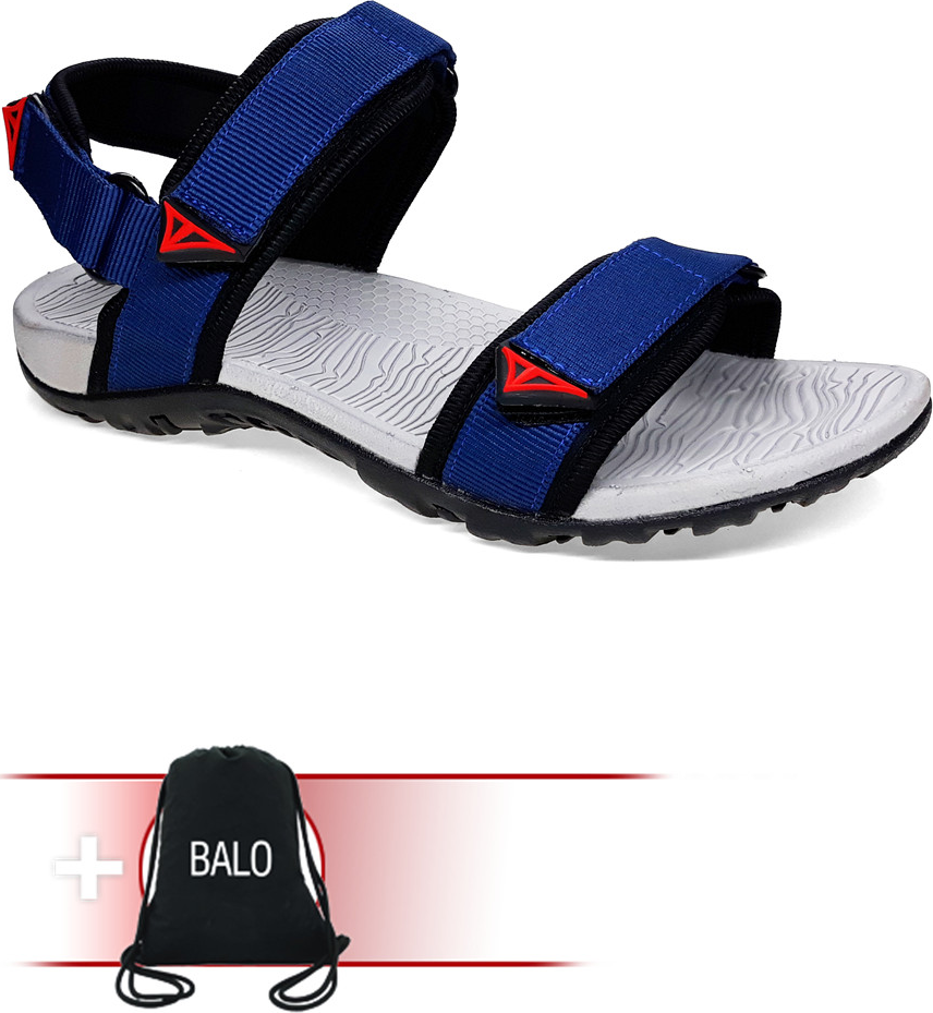 Giày Sandal Việt Thủy Quai Chéo VT2 - Xanh Dương - Kèm Balo Túi Rút Đặc Biệt