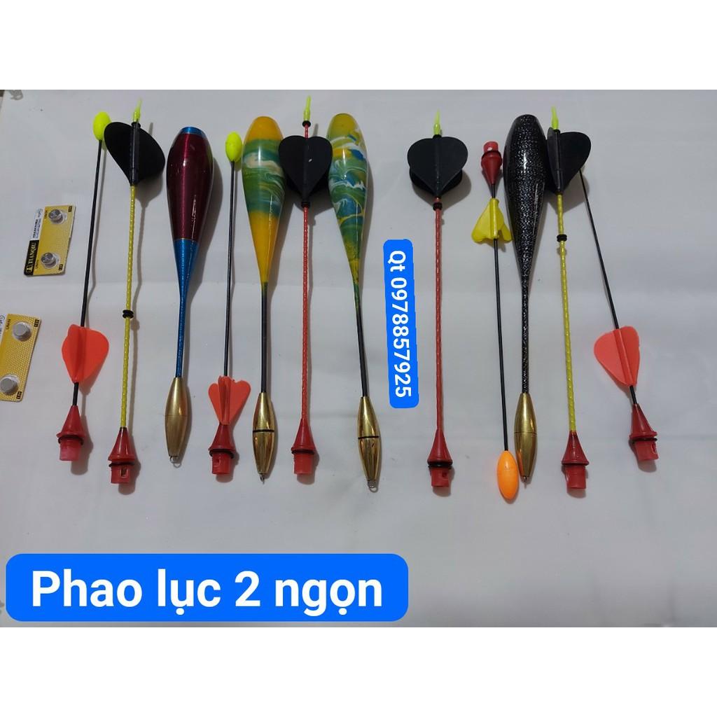 Phao lục chân đồng 2 ngọn siêu đẹp.phao câu lục