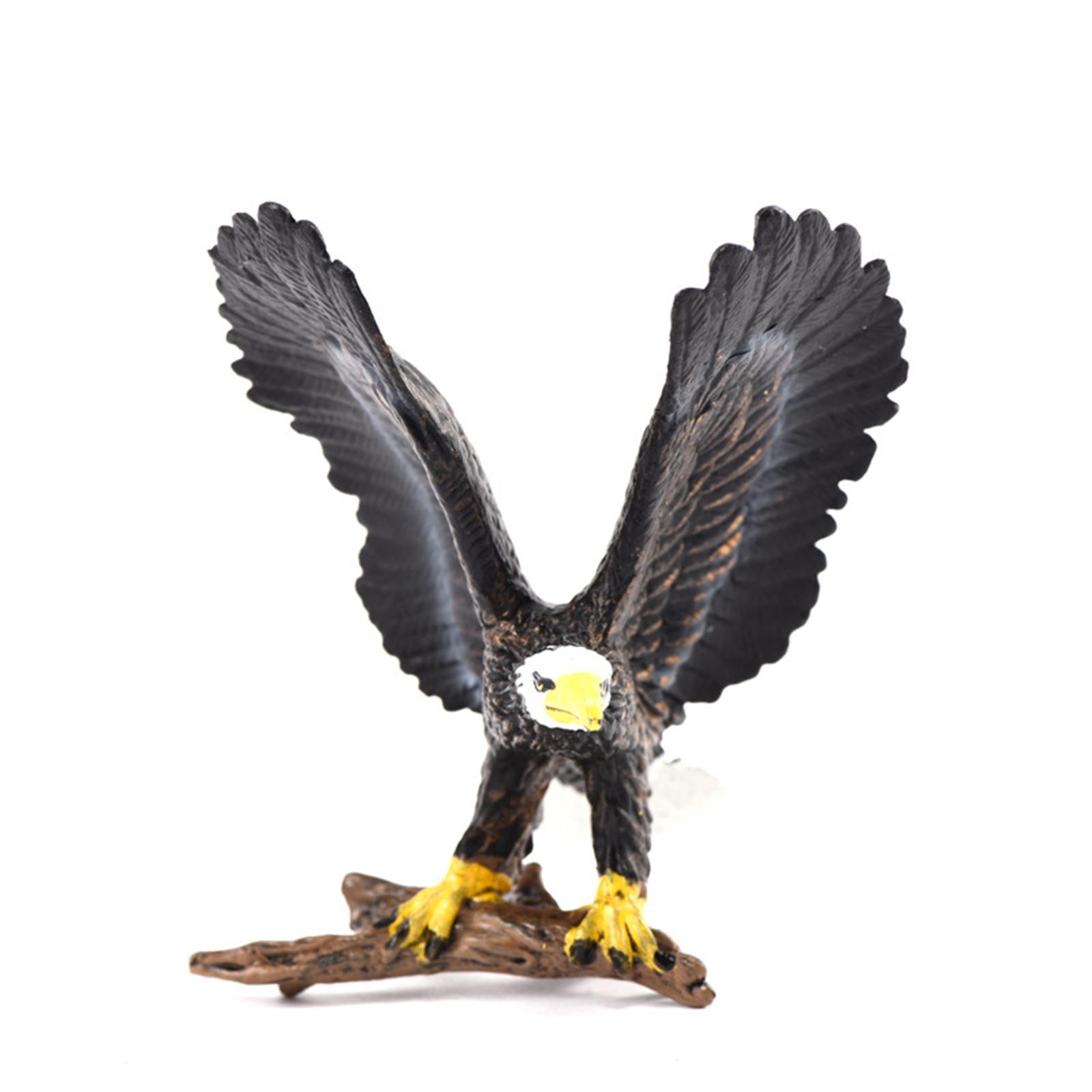 3Pcs Eagle Statue Set Animal Bird Figures for Tabletop Living Room Party