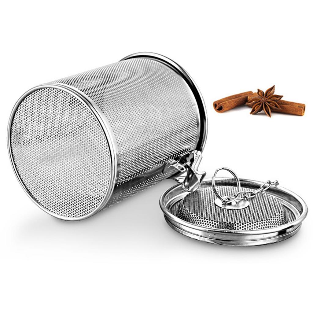 2xStainless Steel Spice Seasoning Strainer Tea Ball Strainer  0.3L