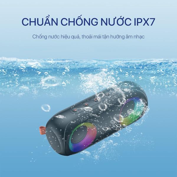 Loa Bluetooth ACOME Công Suất 20W Hiệu Ứng LED RGB Chống Nước IPX7 30H Sử Dụng - Hàng Chính Hãng