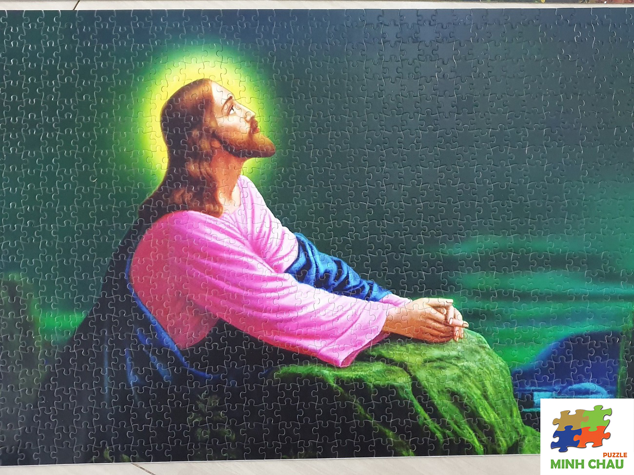 Bộ Tranh Xếp Hình Minh Châu 500 Mảnh – Jesus (Kích Thước 40x50cm)