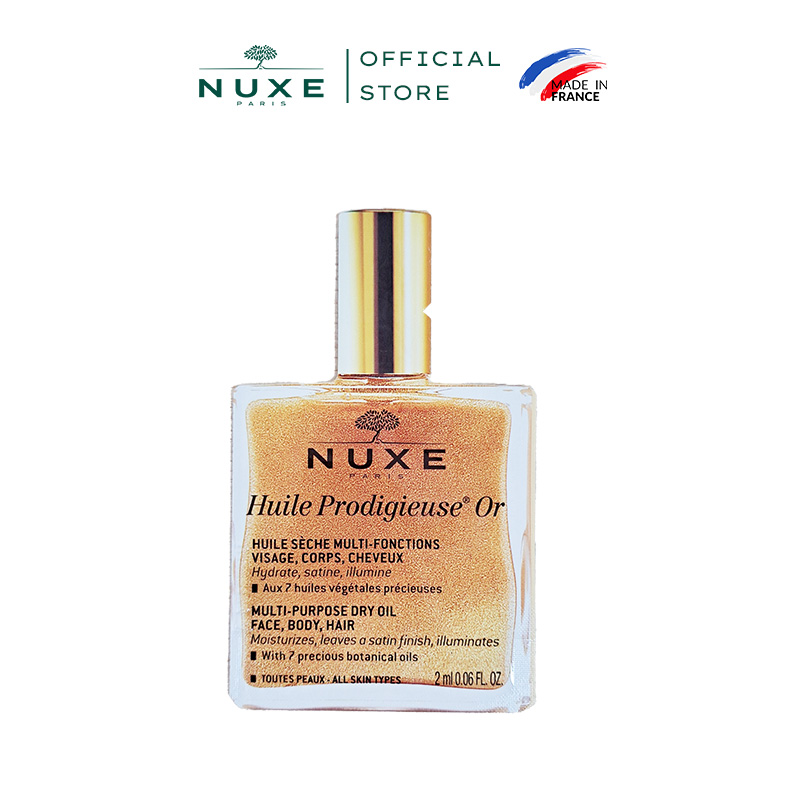 Dầu khô đa năng có nhũ Nuxe Huile Prodigieuse Shimmery 2ml